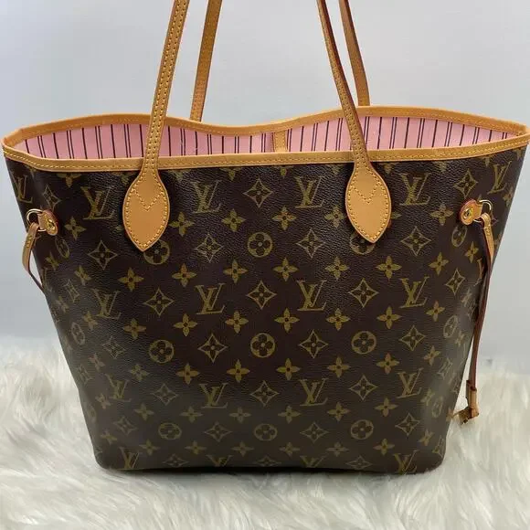 💎✨DISCONTINUED INTERIOR✨💎 Neverfull MM Monogram Canvas Tote Bag - Picture 3 of 9